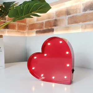 2024 WOWORK fancy festival illumina a batteria led LED bling heart symbol luci