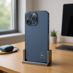 Cubierta Trasera Azul con Lente de Cámara y Soporte Metálico para Carcasas de Teléfono Móvil iPhone 15 Pro Max - Product Image 3