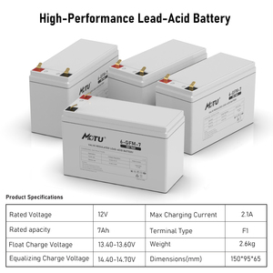 Baterías de plomo-ácido reguladas por válvula MOTU 6-GFM-7 AGM GEL VRLA UPS batería 12V 7ah para rociador de sistema UPS - Product Image 6