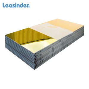 Placa de <span class=keywords><strong>espejo</strong></span> de <span class=keywords><strong>poliestireno</strong></span> con <span class=keywords><strong>espejo</strong></span> PS flexible dorado/plateado altamente reflectante - Product Image 4