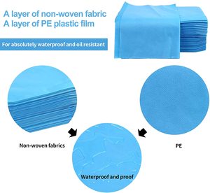 Drap de lit Non tissé <span class=keywords><strong>jetable</strong></span> bleu/blanc/rose, rouleau de drap de lit chirurgical - Product Image 3