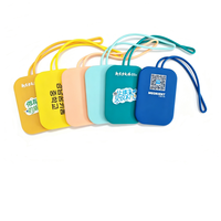 Étiquette de bagage en silicone CHINFAI, logo personnalisé imprimé, étiquette de valise de voyage en silicone de qualité supérieure, étiquette d'identification personnalisée, cadeau de voyage