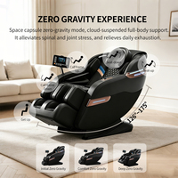 Fauteuils de massage électriques pour la maison et le bureau, relaxants, corps entier, zéro gravité, airbag spatial, pétrissage Shiatsu, moxibustion intelligente