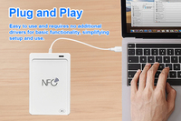 Lector y Grabador de Tarjetas Inteligentes Android NFC USB RFID con Ranura Externa para Tarjetas SD/TF para Control de Acceso ACR1552U-M1