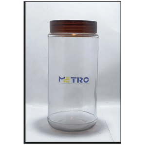 Pot en verre à vis de qualité supérieure de 750 ml, couvercle hermétique de qualité alimentaire, récipient de stockage pour miel, confiture, épices, pour la maison et la cuisine - Product Image 1