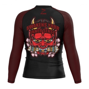 เสื้อรัดกล้ามเนื้อสำหรับผู้ชาย MMA BJJ คุณภาพสูงสำหรับการพิมพ์ลายแบบขายส่ง - Product Image 1