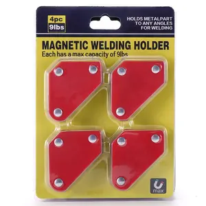 4pcs Mini Magnetic Fixture Welding Holder Triangle Weld Clamp Angle