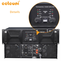 Nouvelle conception 2U 2 canaux 900W Amplificateur de puissance classe H 	   Matériel sonore pour concert en plein air