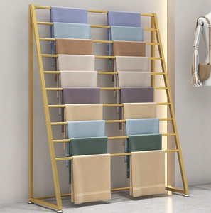Nhiều lớp kim loại khăn Rack & hiển thị đứng cho chiếc khăn khăn choàng vải mẫu bao bì giấy quần áo trong nhà sử dụng hiển thị đứng - Product Image 4