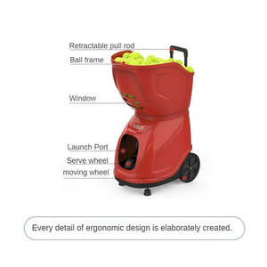 PUSUN PT9001 Machine à balles de tennis automatique professionnelle intelligente portable avec batterie, lanceur de balles, application d'entraînement et télécommande pour le contrôle du <span class=keywords><strong>spin</strong></span> - Product Image 5