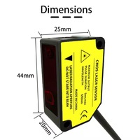 Capteur de proximité photoélectrique à réflexion diffuse longue portée HEINXS HL-S200N, haute précision, pour l'automatisation industrielle