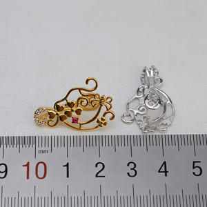 จี้ไข่มุกบาโรกเงินแท้ S925 ทำมือ สำหรับผู้หญิง สร้อยคอแบบเปล่า อุปกรณ์ทำเครื่องประดับ DIY 1425 - Product Image 3