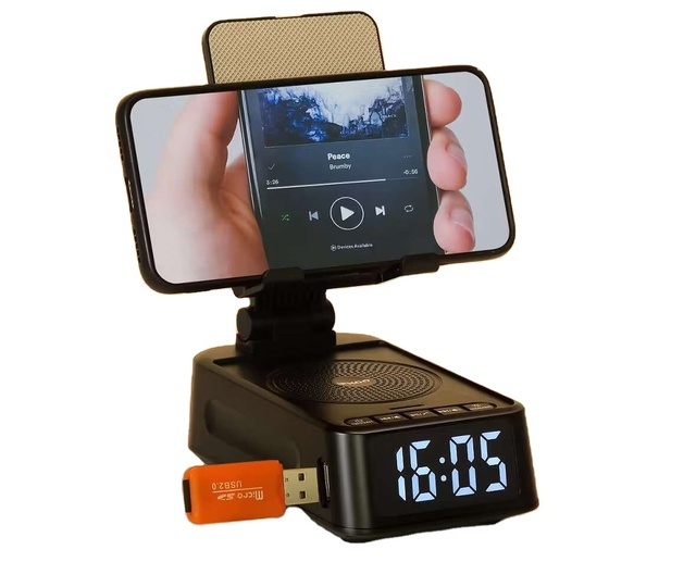 Mobile Phone Holder Foldable Adjustable Phone Holder Phone Stand for Desk Office Bedroom Blue-tooth Speaker