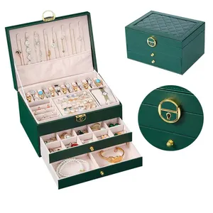 Hot Sale Jewelry Boxes Wholesale Leather Jewelry Box Fashion Jewelry Box