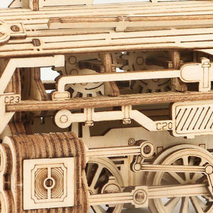 Juguetes de Ensamblaje <span class=keywords><strong>Robotime</strong></span> <span class=keywords><strong>Rokr</strong></span> con Certificado CPC, MC501, Rompecabezas 3D de Madera para Adultos, Modelo de Tren de Vapor - Product Image 2