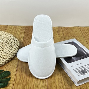 Fourniture d'équipements hôteliers en gros blanc personnalisé bon marché chambre d'hôtel salle de bain luxe spa pantoufles jetables hôtels - Product Image 3