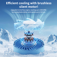 Ventilateur de climatisation de bureau portable, grand réservoir d'eau, brume glacée, refroidissement silencieux, mini climatiseur