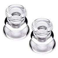 Bougeoir en verre transparent de style nordique de haute qualité, vente en gros, bougies coniques, décoration de mariage, fête, festival, dîner, soirée