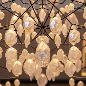 ANNO Chất lượng cao mây đèn chùm ánh sáng sang trọng thổi thủy tinh Mặt dây chuyền Đèn chùm nhà máy - Product Image 3