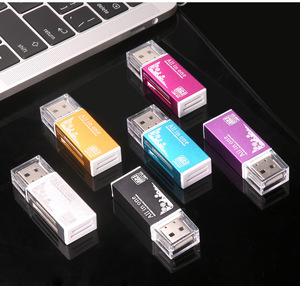 Factory Wholesale Aluminum Alloy USB SD/TF Multi-purpose <strong>Card</strong> <strong>Readers</strong> - Product Image 6