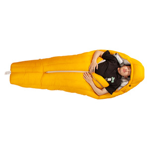 Sac de couchage en duvet d'oie sur mesure, épaissi, style momie, avec isolation thermique, doux et lavable en machine, pour le camping en plein air - Product Image 3