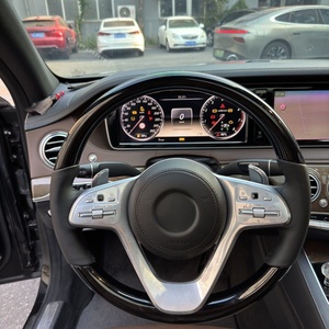 Volante de Madera <span class=keywords><strong>Maybach</strong></span> Compatible con <span class=keywords><strong>Mercedes</strong></span>-<span class=keywords><strong>Benz</strong></span> Clase S 221 para Actualización a 222LS400LS350L - Product Image 4