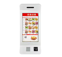 Kiosque de commande en libre-service à écran tactile mural de 21.5/23/27/32 pouces pour McDonald's et KFC avec SDK de gestion des files d'attente