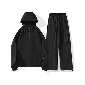 Fournisseur en gros Veste et pantalon de ski Combinaison de ski adulte à capuche unisexe pour les sports de neige - Product Image 3