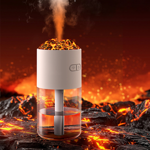 Dropshipping USB Sạc Ánh Sáng Ban Đêm Khuếch Tán Hương Thơm Mini Mát Mist Siêu Âm LED Ngọn Lửa Núi Lửa Tạo Độ Ẩm - Product Image 3