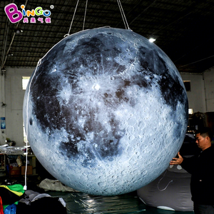 Globos Inflables Luminosos de <span class=keywords><strong>Bingo</strong></span> Advertising con Forma de Planetas, Luna, Sol y Tierra, Globo Lunar Inflable Grande, Luna Inflable Gigante con Luces LED - Product Image 1