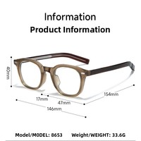 Nouvelles lunettes rétro de style japonais CX 2026, monture TR90, unisexe, design coréen, avec options de verres anti-lumière bleue et de verres neutres