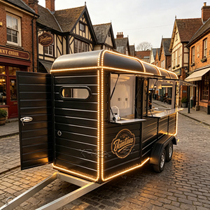 Remolque de Pizza DOT OEM, Camión de Comida Tipo Horse Box, Cocina Móvil Totalmente Equipada, Carrito de Café VIN - Product Image 4