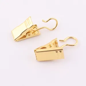 Gold Color Small Metal Curtain Clip For Curtain Rod Accessories