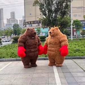 Oso Gigante <span class=keywords><strong>de</strong></span> Peluche Inflable para Boxeo, Simulación <span class=keywords><strong>de</strong></span> Oso Pardo, Mascota <span class=keywords><strong>de</strong></span> Navidad, Disfraz <span class=keywords><strong>de</strong></span> Cosplay para Adultos, Casco Personalizable - Product Image 4