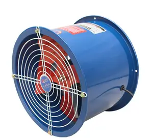 Industrial ventilation bifurcated fan axial flow fan air extractor for HVAC