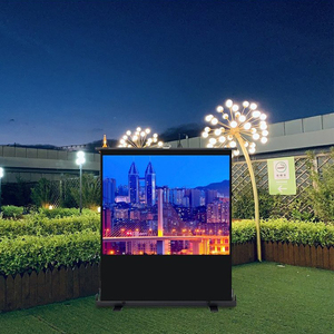 Écran de projection portable en fibre de verre de haute qualité de 92 pouces, support de projection manuel à tirage vertical, pour intérieur et extérieur, format 16:9 - Product Image 2