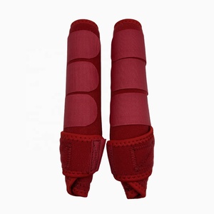 UOO Bottes de jambe ajustables pour tendon de cheval Bottes de protection de jambe pour équin Protecteur de jambe de cheval en néoprène confortable Équipement équestre - Product Image 2