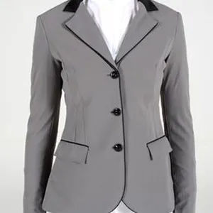 High Quality Slim Pocket Zipper Equestrian Jacket Compression Long Sleeve Jacket