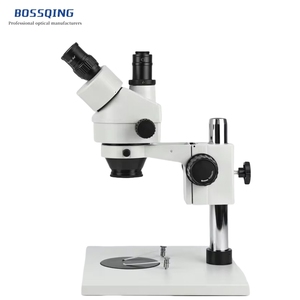 Microscopio Stereo Trinoculare ST7045-T con Zoom <span class=keywords><strong>7</strong></span>-45x, Obiettivo Ausiliario, Fonte di Luce Montabile e Tubo TV Montabile - Product Image 2