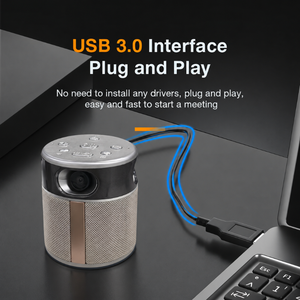 Cámara Web Anywii con IA y Seguimiento Automático de 360 Grados, 1080P, con Altavoz y Micrófono para Videoconferencias (Plug and Play) - Product Image 6