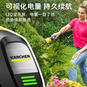 เครื่องตัดแต่งพุ่มไม้ Karcher ใช้แบตเตอรี่ลิเธียมไอออน เครื่องตัดหญ้าและพุ่มไม้ น้ำหนักเบา ใช้งานได้สองรูปแบบ อุปกรณ์ทำสวน - Product Image 3
