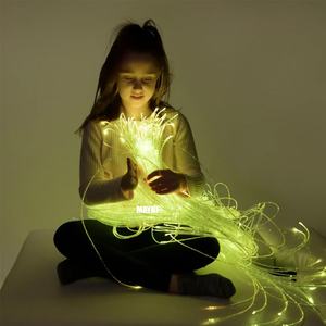 Kits de Iluminação Sensorial de Fibra Óptica que Mudam de Cor, Kit de Iluminação Sensorial UV para Estimulação Visual em Autismo - Product Image 1