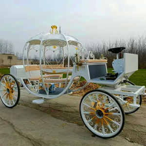 Carruaje de Caballos Clásico Romántico para Bodas con Diseño de Calabaza, Último Modelo en Venta - Product Image 1