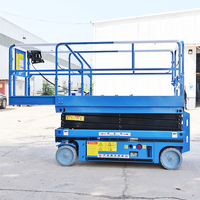 Plateforme de travail en hauteur et nacelle élévatrice électrique autopropulsée portable avec une hauteur de travail de 8 m, construction en acier à haute teneur en manganèse