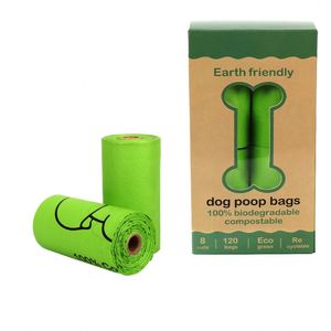 Leak-proof Unscented Pet Poop Bags - <b>Compostable</b> Eco-friendly Dog Waste Bags with Reusable Dispenser - Product Image 4