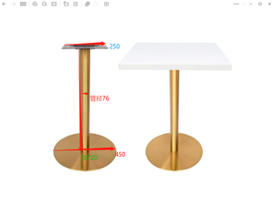 الأكثر مبيعًا جولة <span class=keywords><strong>Tulip</strong></span> OEM مصنع عتيق بيع بالجملة معدن تصميم حديث dining - Product Image 4