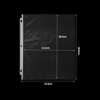 Protectores de Hojas de 8.5x11 Pulgadas, Paquete de 100 Protectores de Páginas para Carpeta de 3 Anillos, Fundas de Plástico de Carga Superior con Perforación Reforzada de 3 Orificios