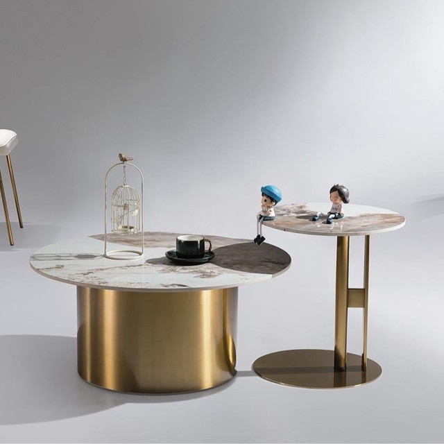 Living Room Coffee Table Guangdong Green Marble Furniture Side Coffee Table Modern Style Counter African Coffee Table