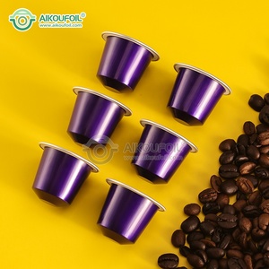 Capsules de café réutilisables en aluminium avec couvercle, logo personnalisé coloré, compatibles <span class=keywords><strong>Nespresso</strong></span>, emballage <span class=keywords><strong>vide</strong></span> pour capsules de café - Product Image 3