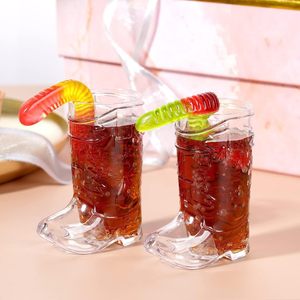 Copo de Shot de Plástico 1 Oz em Formato de Bota de Cowboy/Cowgirl - Artigos para Festa Temática Western - Product Image 3